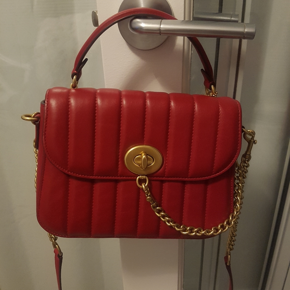 Authentic Coach X Jennifer Lopez Marlie top handle Satchel